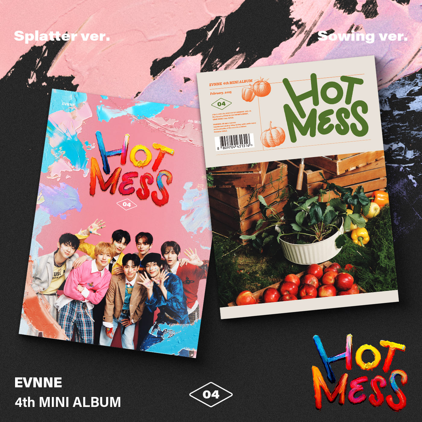 EVNNE 4th Mini Album – HOT MESS (Random)