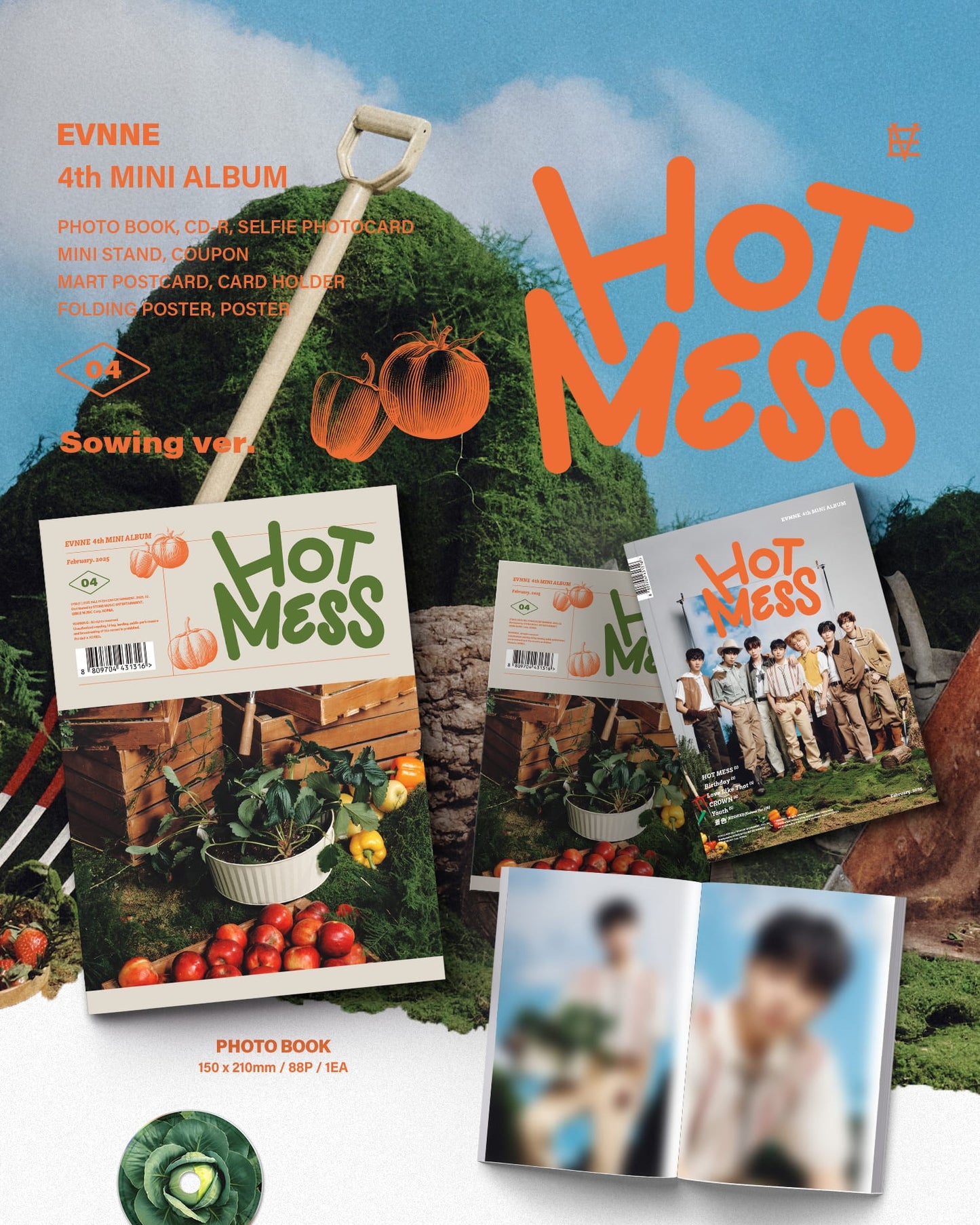 EVNNE 4th Mini Album – HOT MESS (Random)