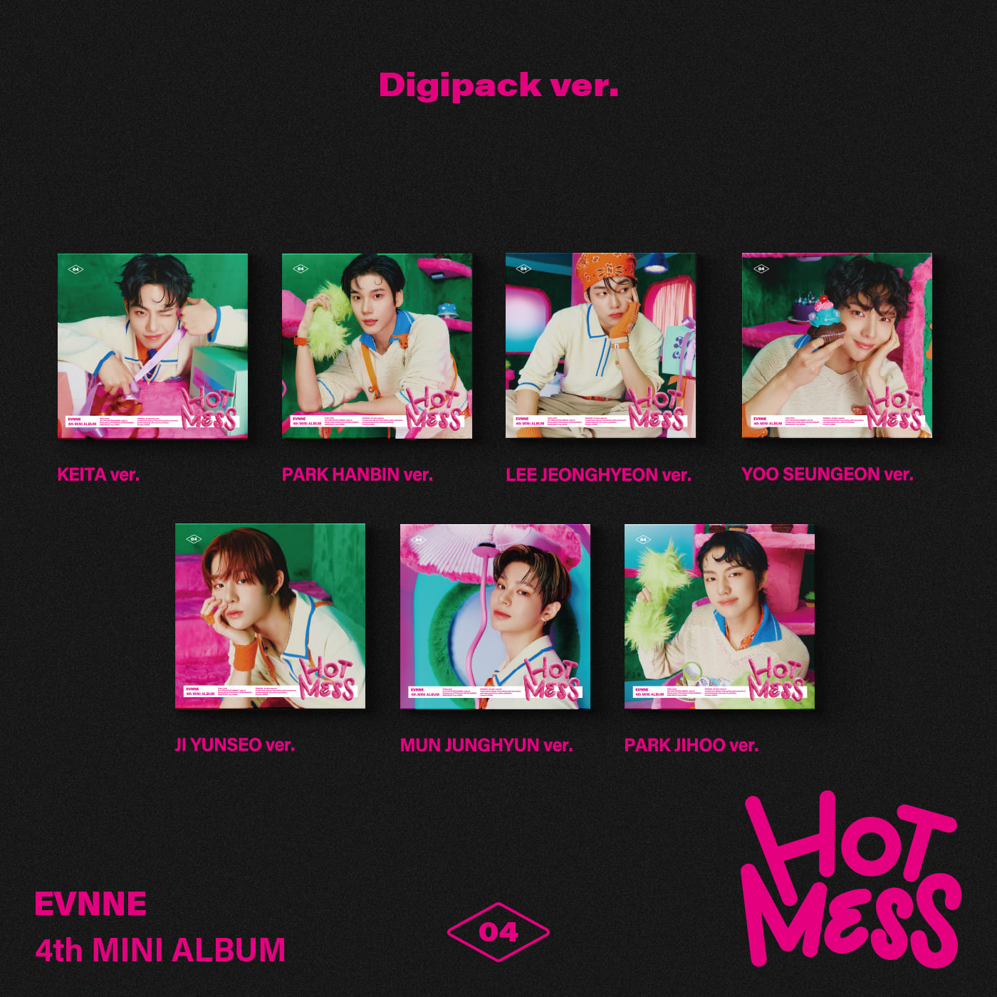 EVNNE 4th Mini Album – HOT MESS (Digipack Ver.) (Random)