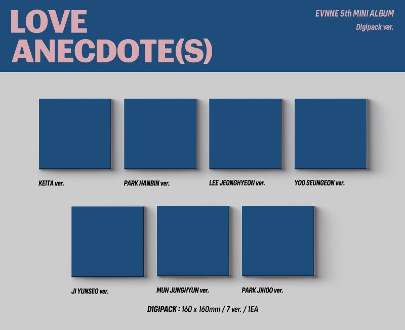 EVNNE 5th Mini Album – LOVE ANECDOTE(S) (Digipack Ver.) (Random)