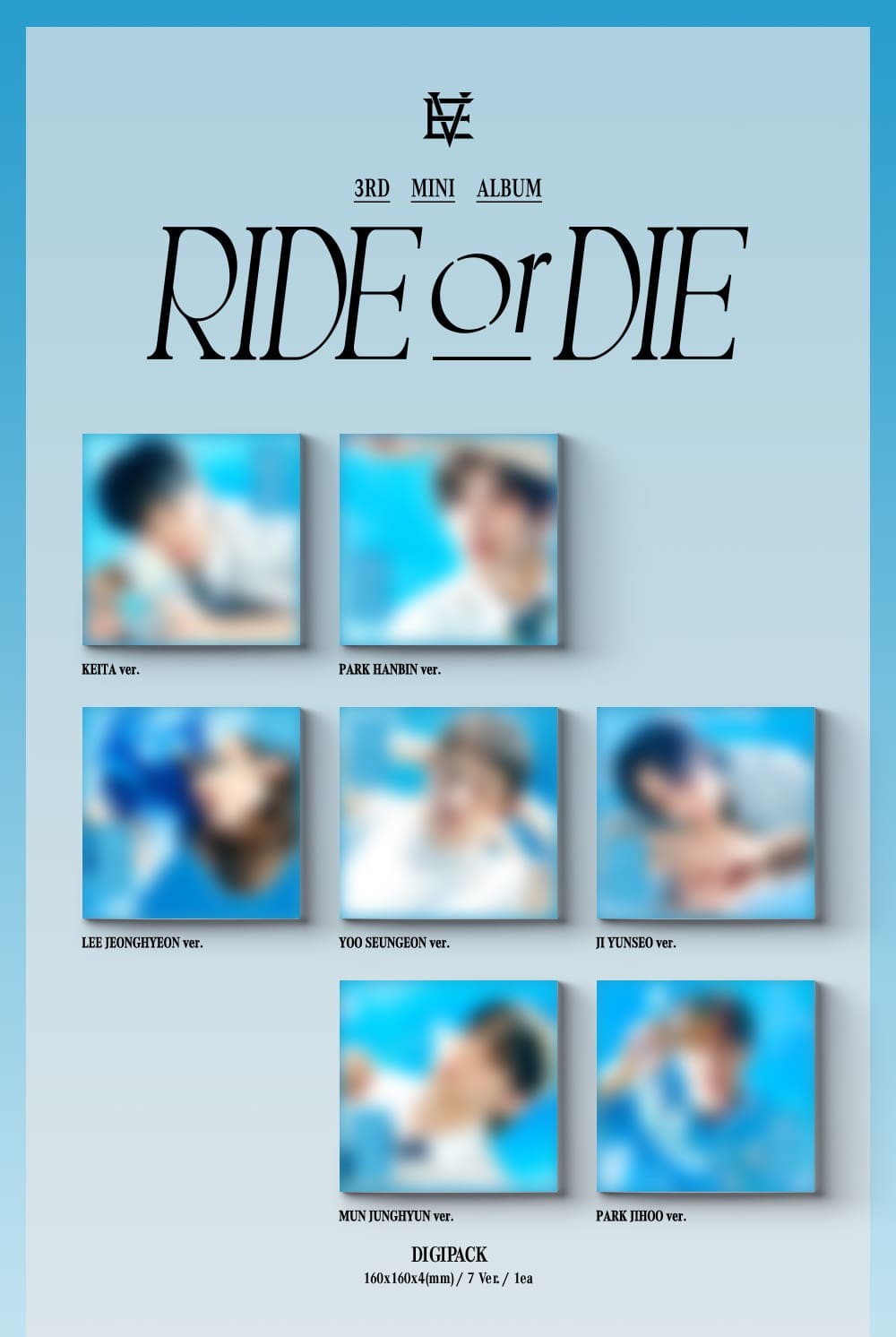 EVNNE 3rd Mini Album – RIDE or DIE (Digipack Ver.) (Random)