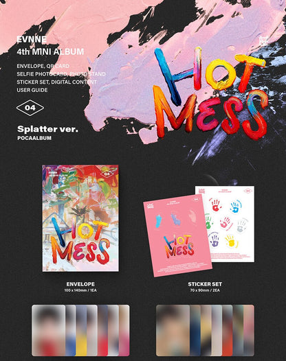 EVNNE 4th Mini Album – HOT MESS (POCA Ver.) (Random)