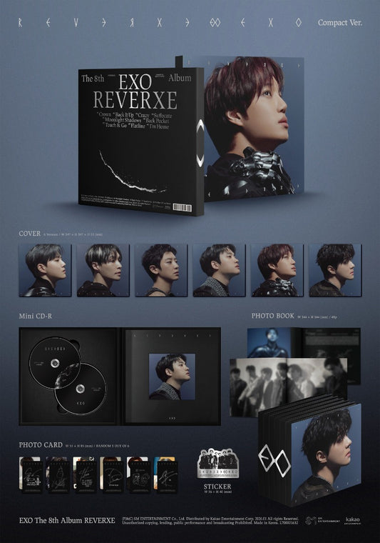 EXO The 8th Album - REVERXE (Compact Ver.) (Random)