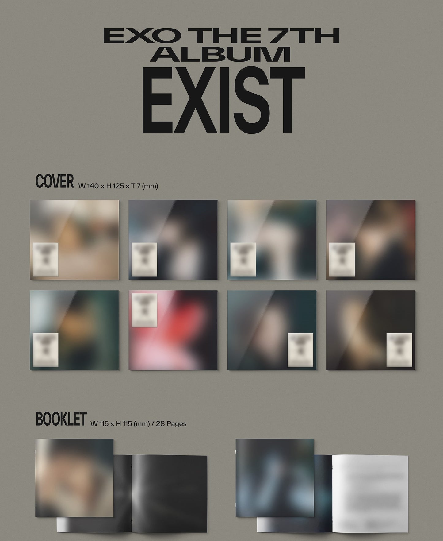 EXO Album Vol. 7 - EXIST (Digipack Ver.) (Random)
