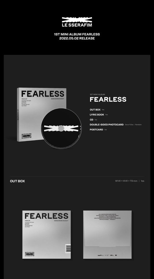 [PRE-OWNED] LE SSERAFIM Mini Album Vol. 1 - FEARLESS (Monochrome Bouquet Ver.)