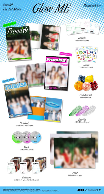 PRE-ORDER: fromis_9 The 2nd Album - Glow ME (Photobook Ver.)