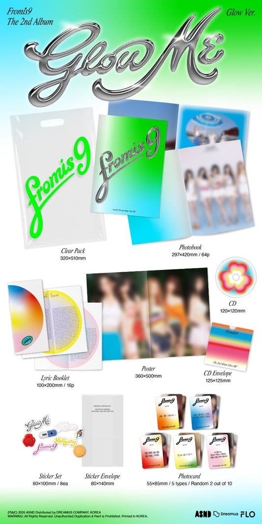 PRE-ORDER: fromis_9 The 2nd Album - Glow ME (Glow Ver.)