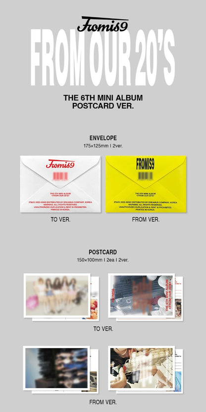 fromis_9 The 6th Mini Album – From Our 20’s (Postcard Ver.) (Random)