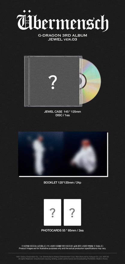 G-DRAGON 3rd Album – Übermensch (JEWEL Ver.) (Random)
