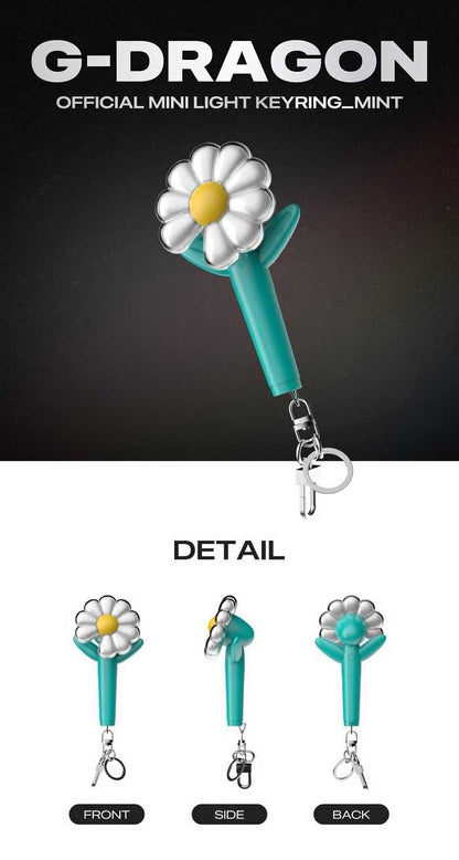 G-DRAGON - [Übermensch] MEDIA EXHIBITION OFFICIAL MD MINI LIGHT KEYRING (Black / Mint)