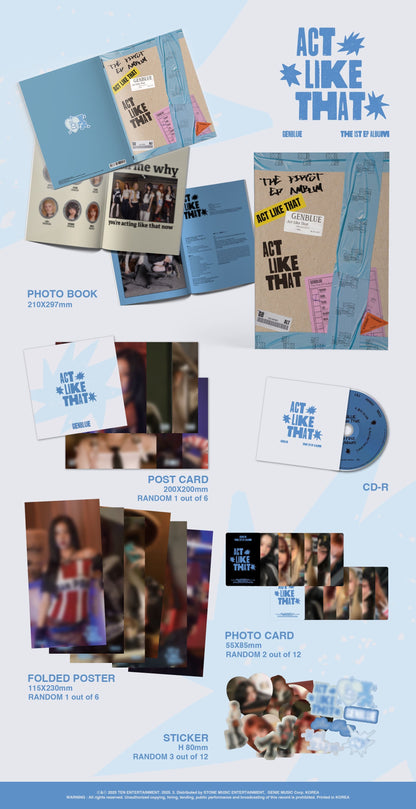 GENBLUE 1st EP Album – ACT LIKE THAT