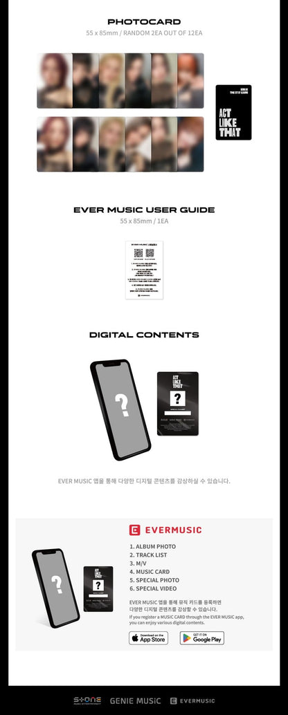 GENBLUE 1st EP Album – ACT LIKE THAT (EVER MUSIC Ver.)