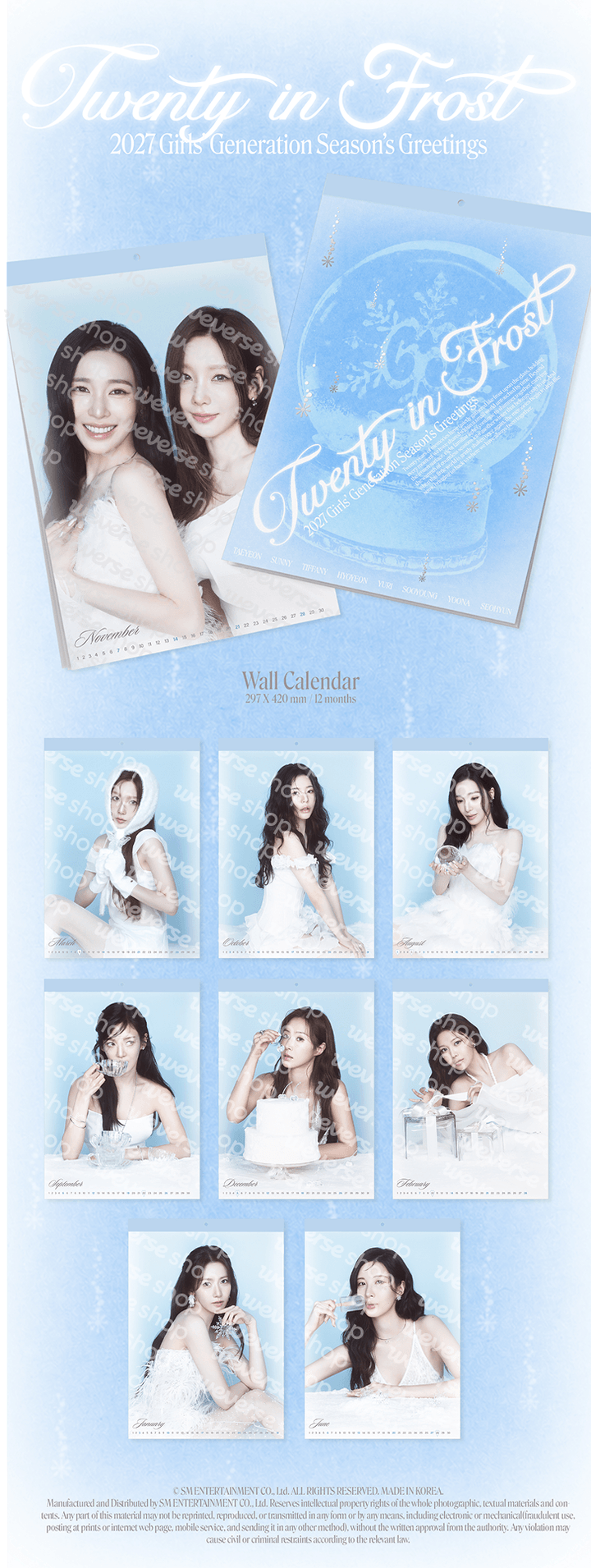 PRE-ORDER: Girls’ Generation 2027 Season’s Greetings - Twenty in Frost