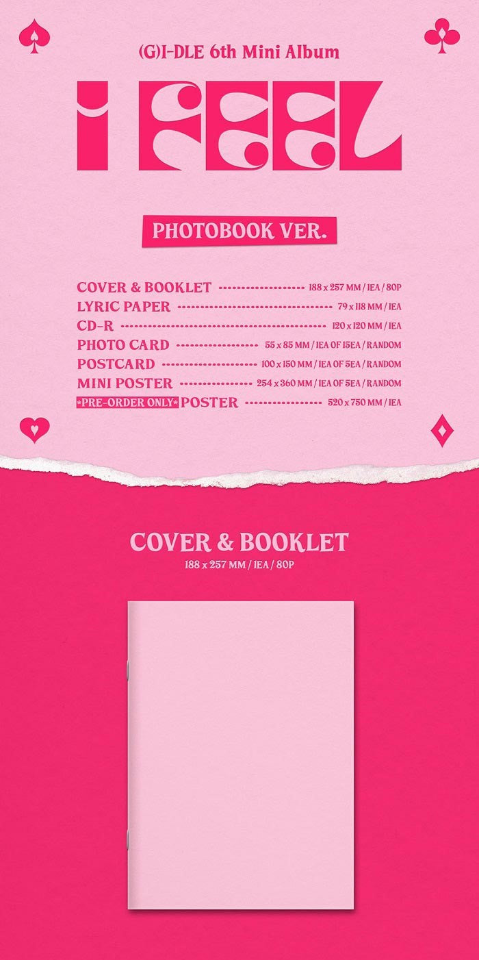 (G)I-DLE Mini Album Vol. 6 - I feel (PhotoBook Ver.)