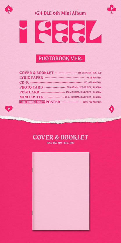 (G)I-DLE Mini Album Vol. 6 - I feel (PhotoBook Ver.)
