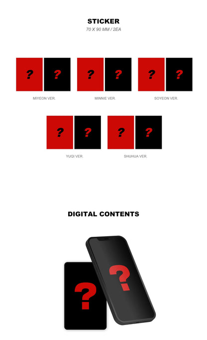 (G)I-DLE 2nd Full Album – 2 (POCAALBUM Ver.) (Random)