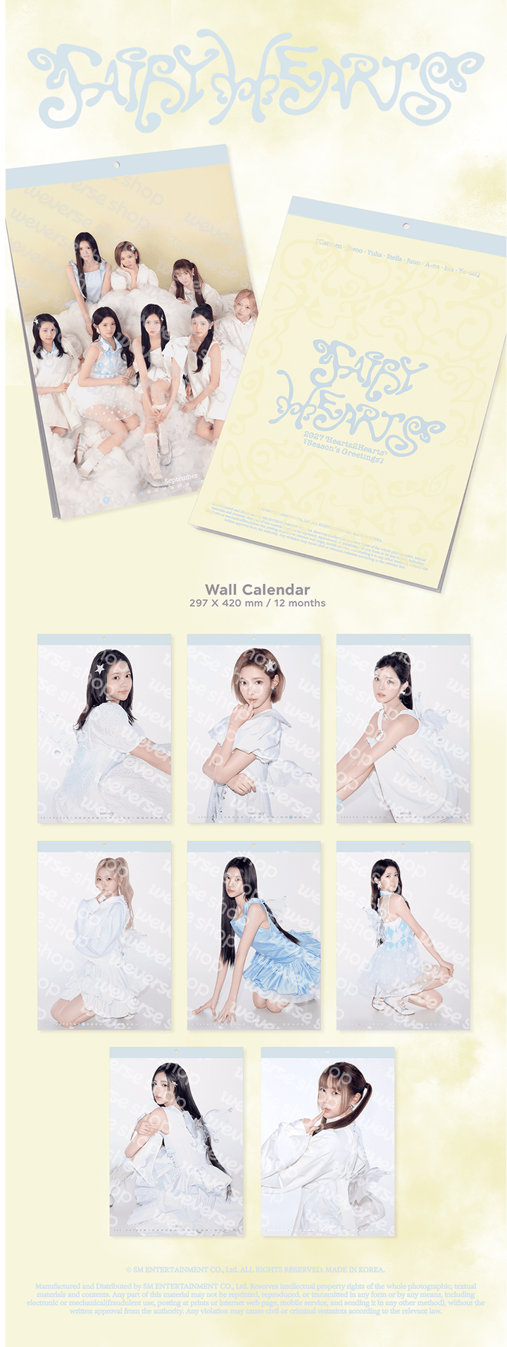 PRE-ORDER: Hearts2Hearts – 2027 Season’s Greetings - FAIRY HEARTS