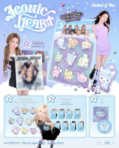 PRE-ORDER: Hearts2Hearts 1st Single Album - ICONIC HEART [Japanese Edition]