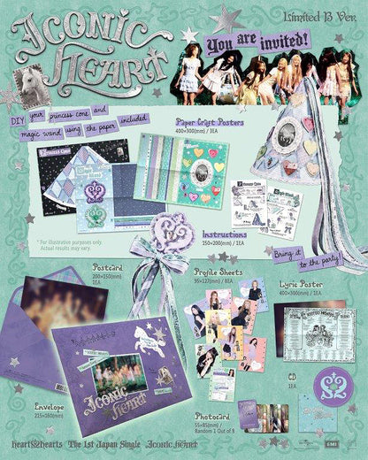 PRE-ORDER: Hearts2Hearts 1st Single Album - ICONIC HEART [Japanese Edition]