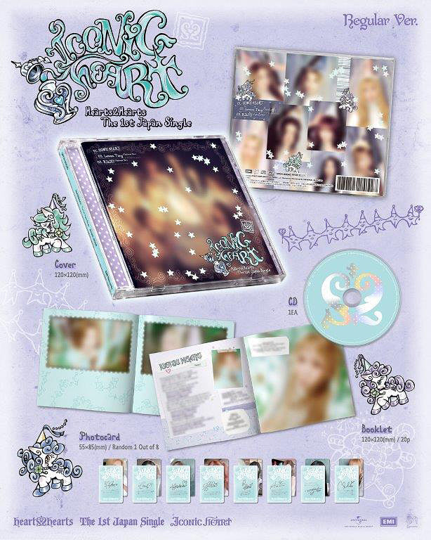 PRE-ORDER: Hearts2Hearts 1st Single Album - ICONIC HEART [Japanese Edition]