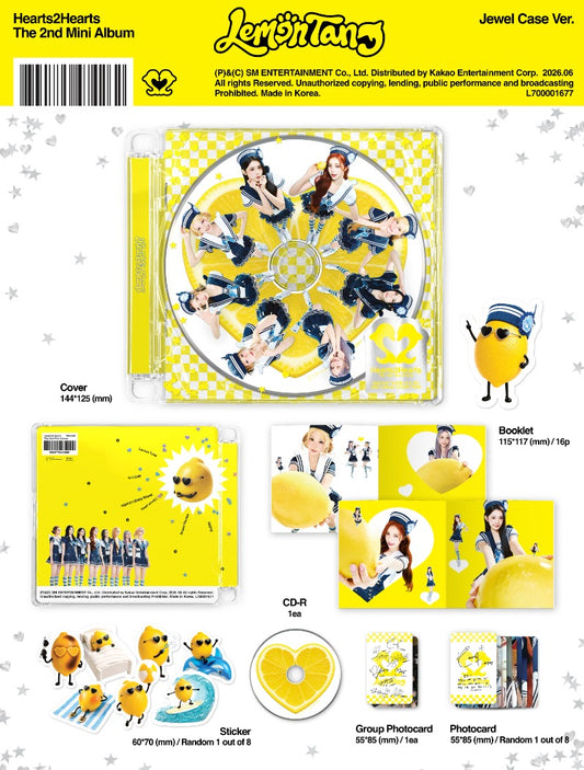 Hearts2Hearts The 2nd Mini Album - Lemon Tang (Jewel Case Ver.)