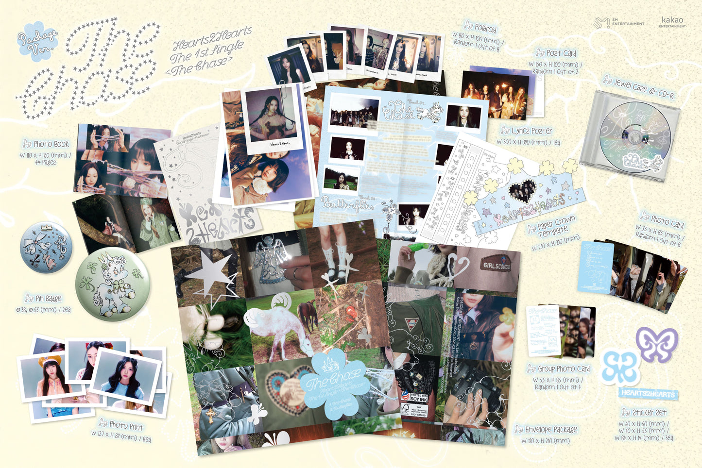 Hearts2Hearts The 1st Single – The Chase (Package Ver.)
