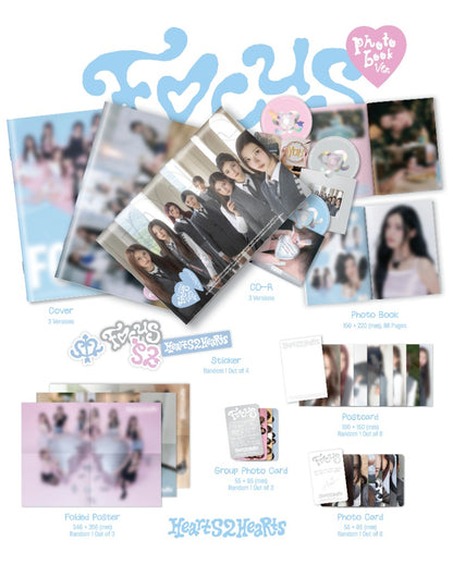 Hearts2Hearts The 1st Mini Album - FOCUS (Photobook Ver.) (Random)