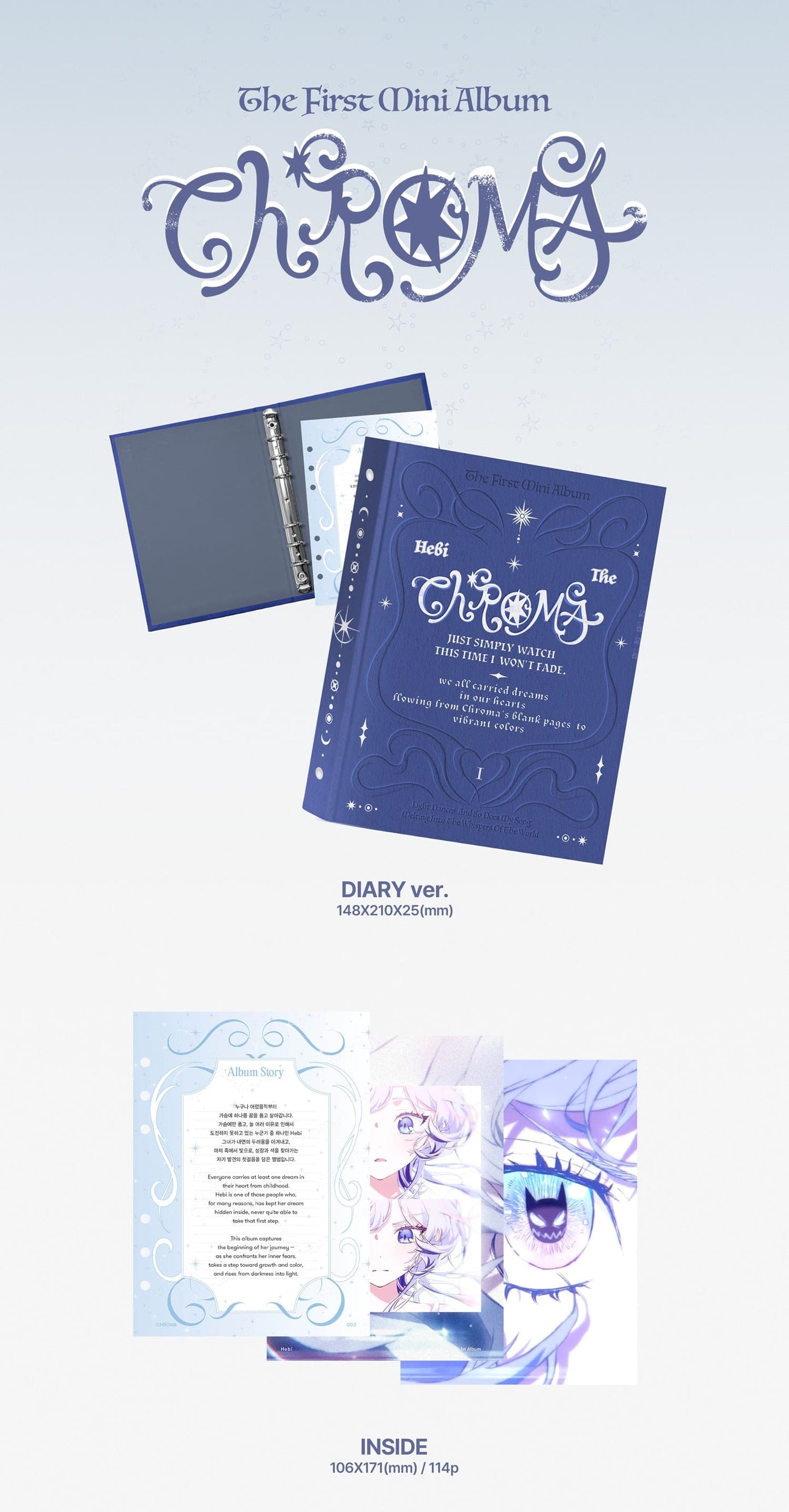 PRE-ORDER: Hebi The 1st Mini Album – Chroma (Diary Ver.)