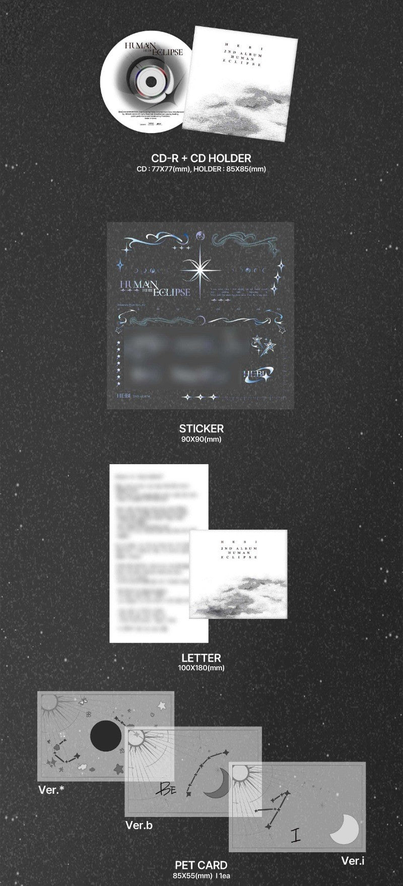 Hebi 2nd Mini Album - Human Eclipse (Eclipse Ver.) (Random)