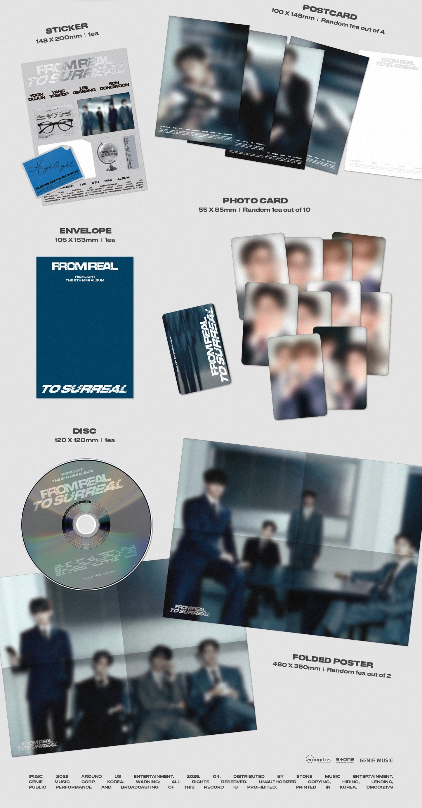Highlight 6th Mini Album – From Real to Surreal (Photobook Ver.) (Random)