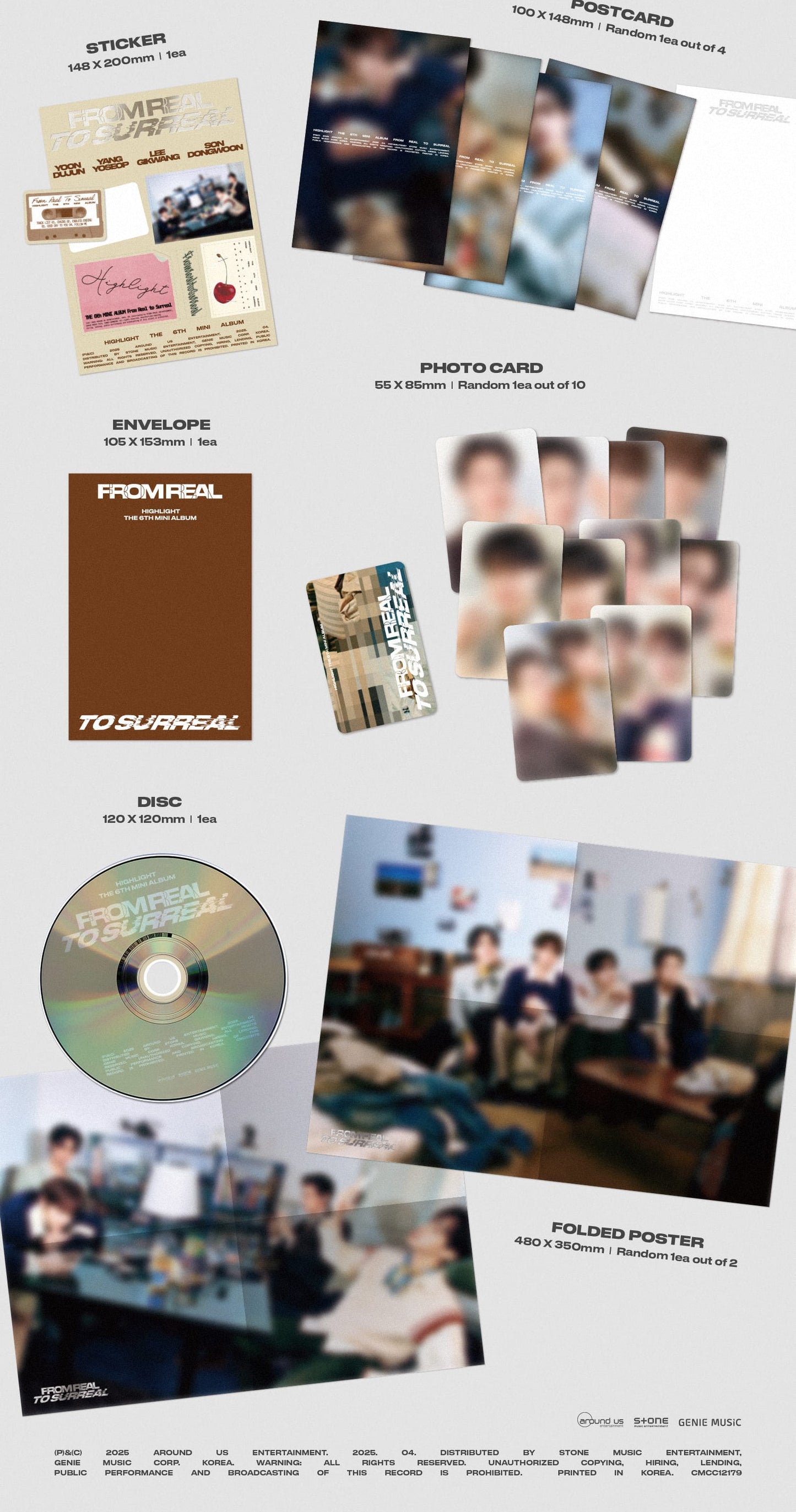 Highlight 6th Mini Album – From Real to Surreal (Photobook Ver.) (Random)