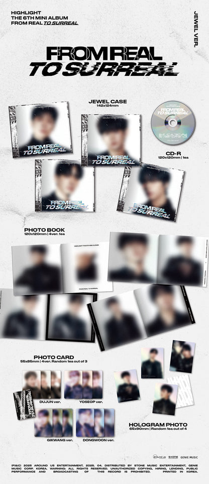Highlight 6th Mini Album – From Real to Surreal (JEWEL Ver.) (Random)