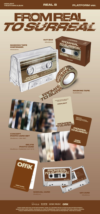Highlight 6th Mini Album – From Real to Surreal (PLATFORM Ver.) (Random)