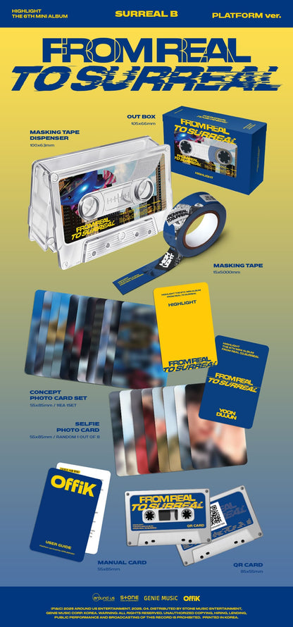 Highlight 6th Mini Album – From Real to Surreal (PLATFORM Ver.) (Random)