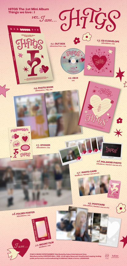 HITGS The 1st Mini Album - Things we love : I (Random)