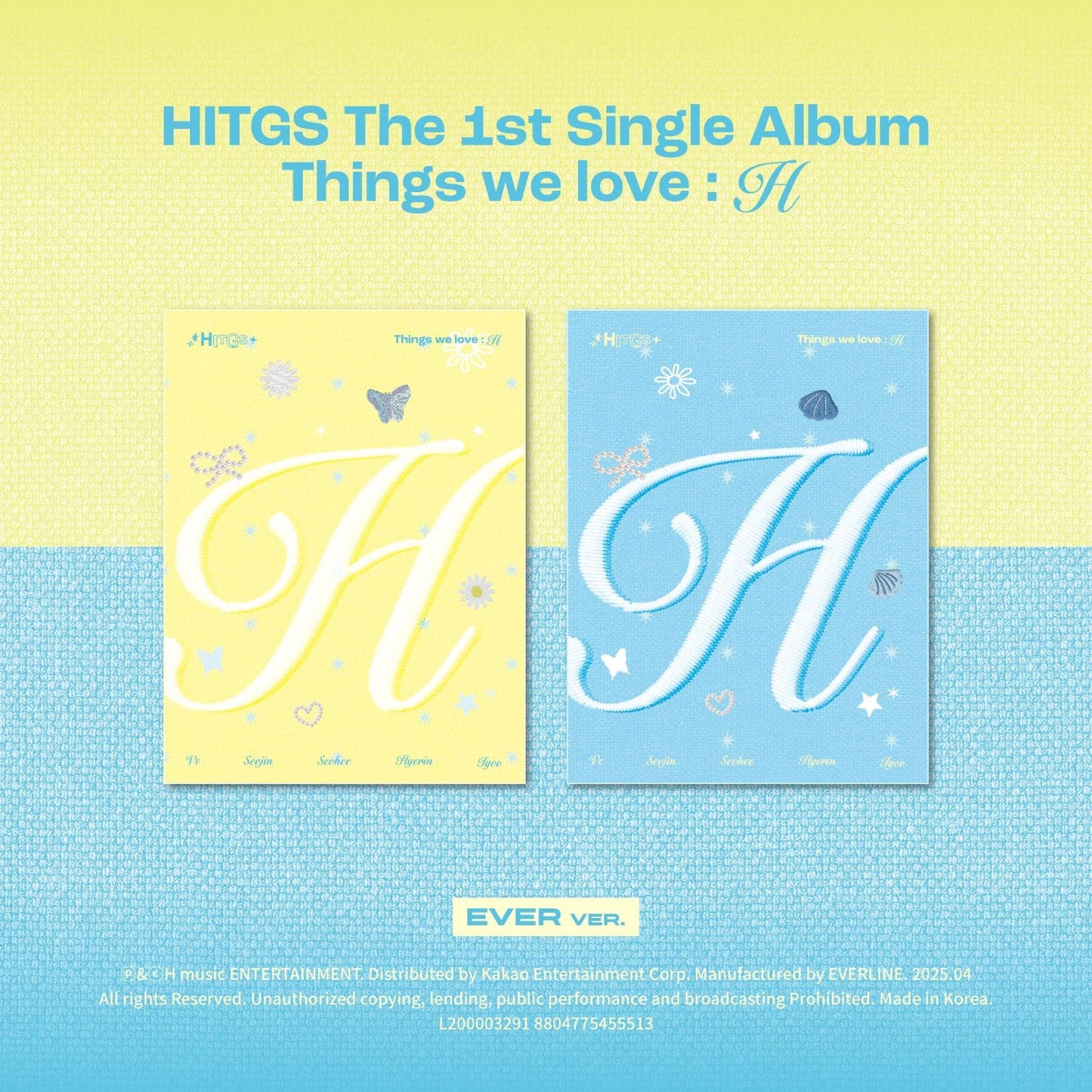 HITGS 1st Single Album – Things we love : H (EVER Ver.) (Random)