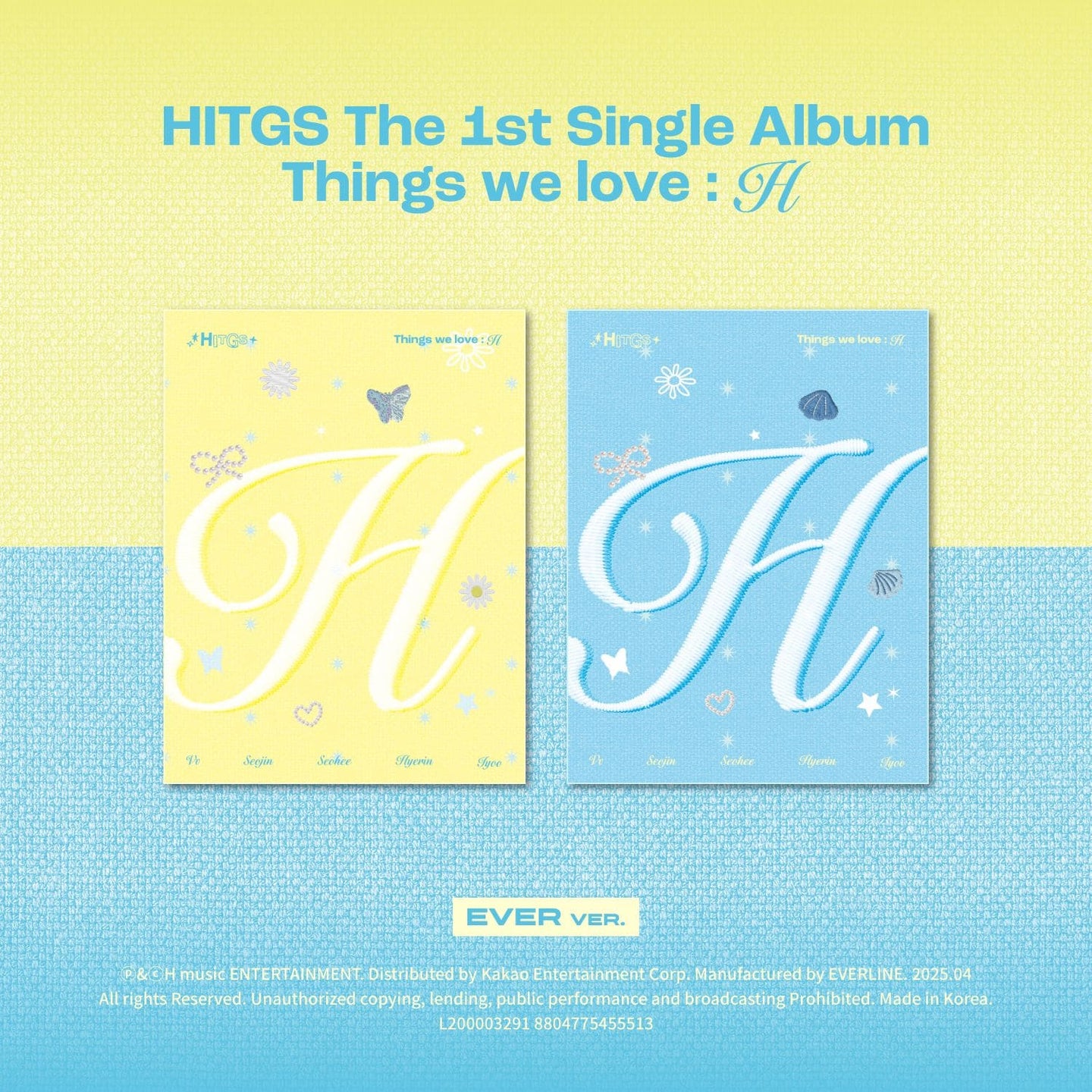 HITGS 1st Single Album – Things we love : H (EVER Ver.) (Random)