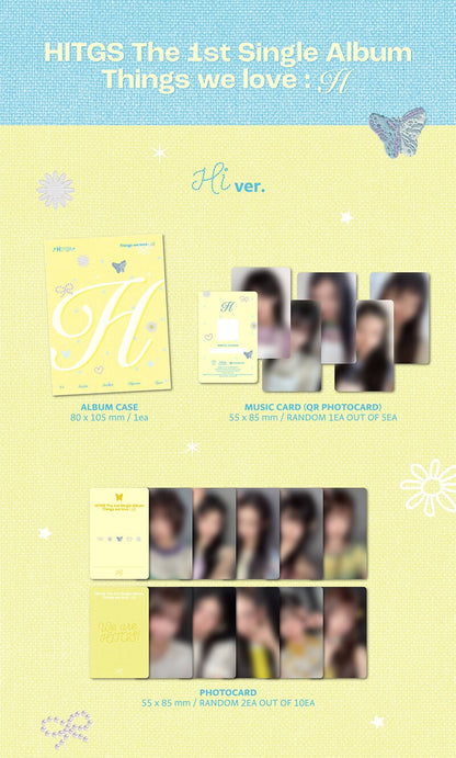 HITGS 1st Single Album – Things we love : H (EVER Ver.) (Random)