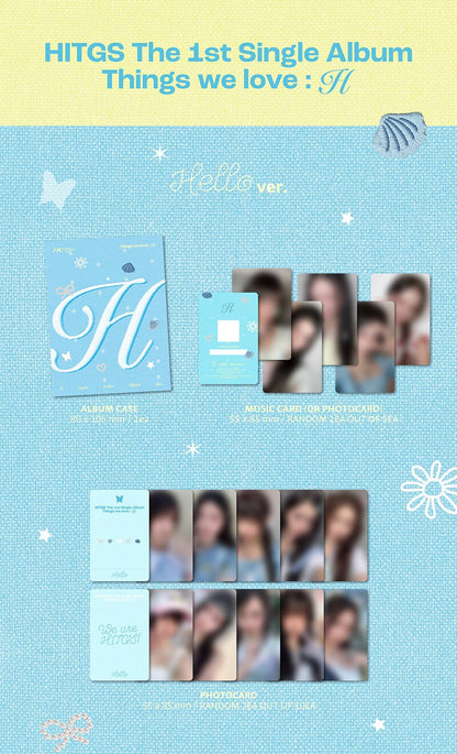 HITGS 1st Single Album – Things we love : H (EVER Ver.) (Random)