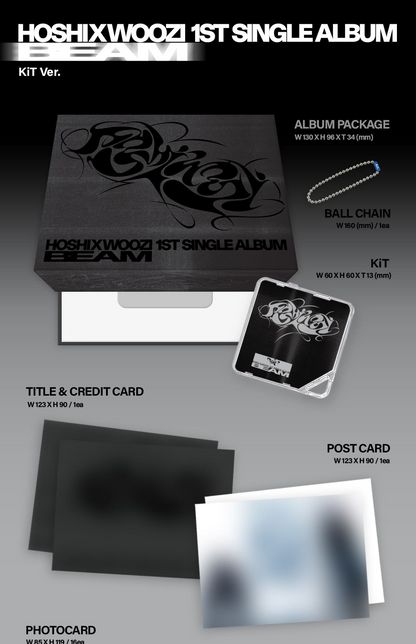 HOSHI X WOOZI (Seventeen) 1st Single Album – BEAM (KiT Ver.)