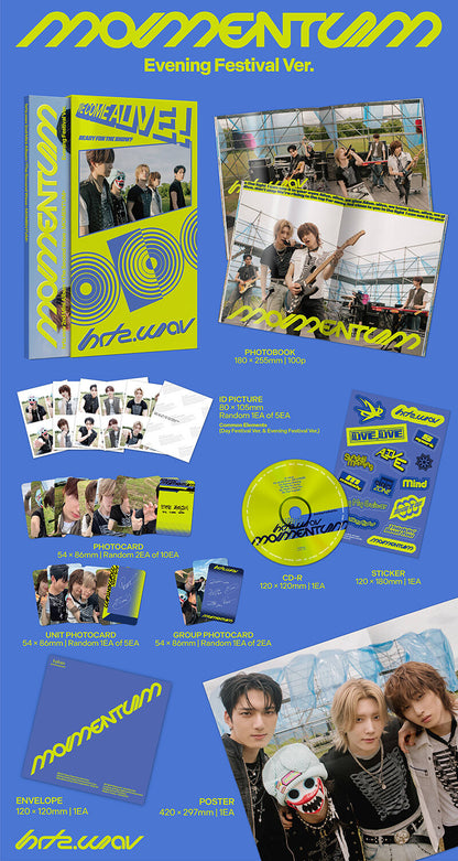 PRE-ORDER: hrtz.wav 2nd Mini Album - The Second Wave : MOMENTUM (Random)