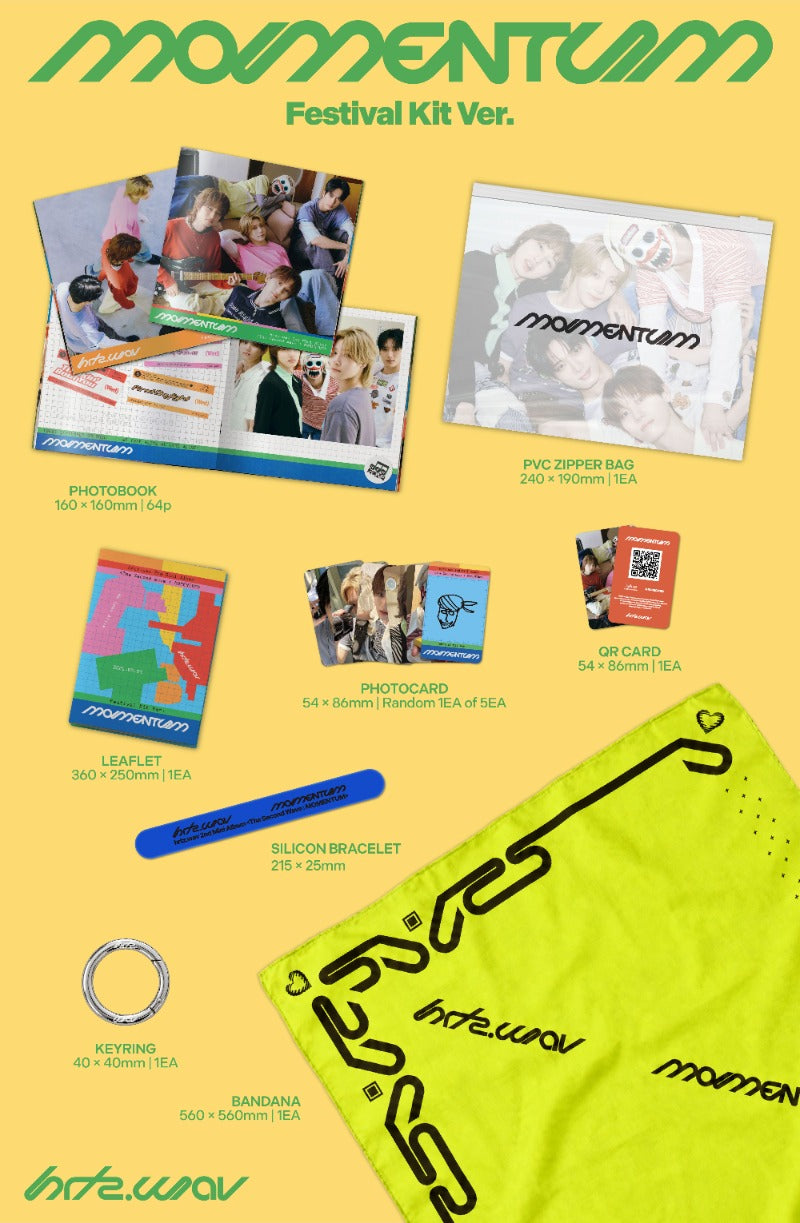 PRE-ORDER: hrtz.wav 2nd Mini Album - The Second Wave : MOMENTUM (Festival Kit Ver.)