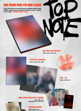 Load image into Gallery viewer, HAN SEUNGWOO 4th Mini Album – TOP NOTE (Digipack Ver.)
