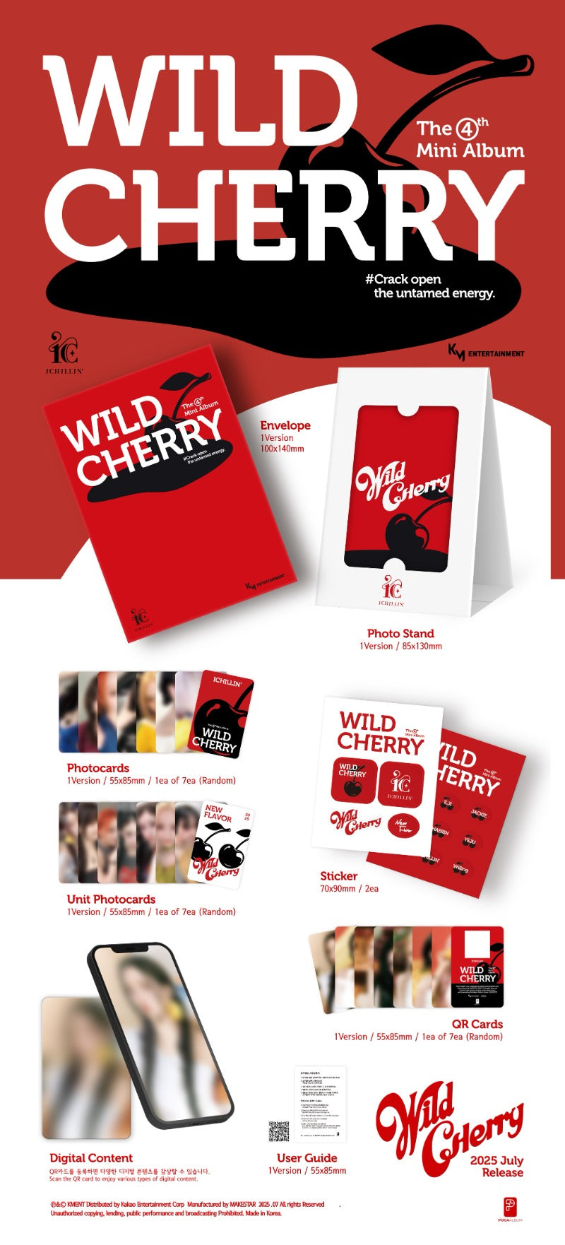 ICHILLIN’ 4th Mini Album – WILD CHERRY (POCA Album)