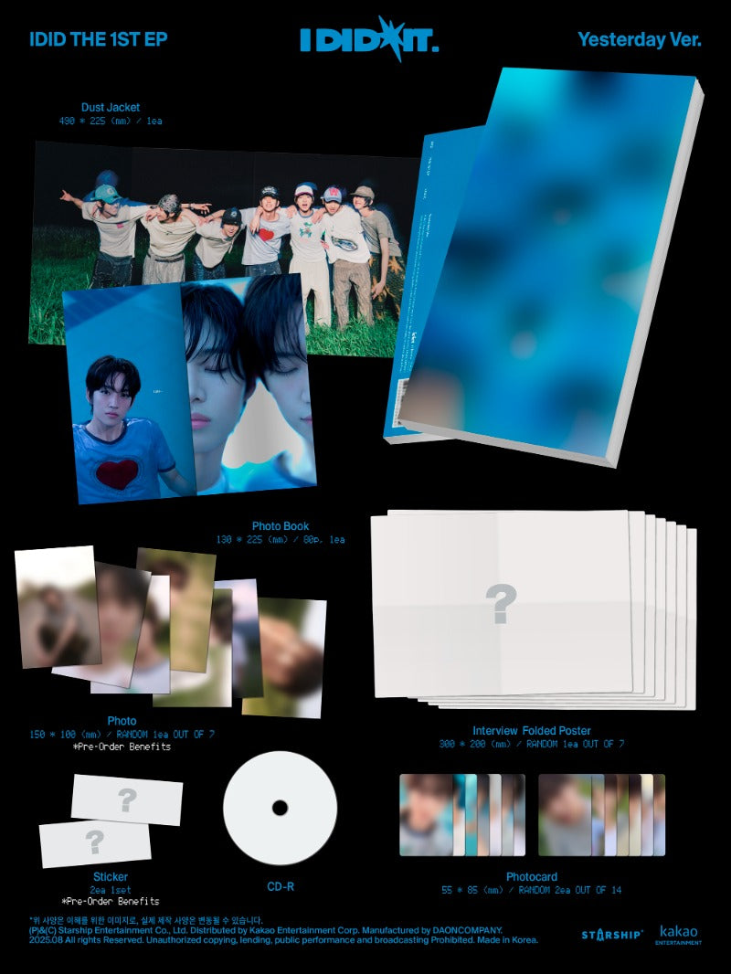 IDID The 1st EP – I did it (Yesterday Ver. / After Sunset Ver.) (Random)