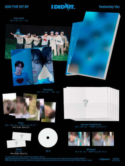 IDID The 1st EP – I did it (Yesterday Ver. / After Sunset Ver.) (Random)