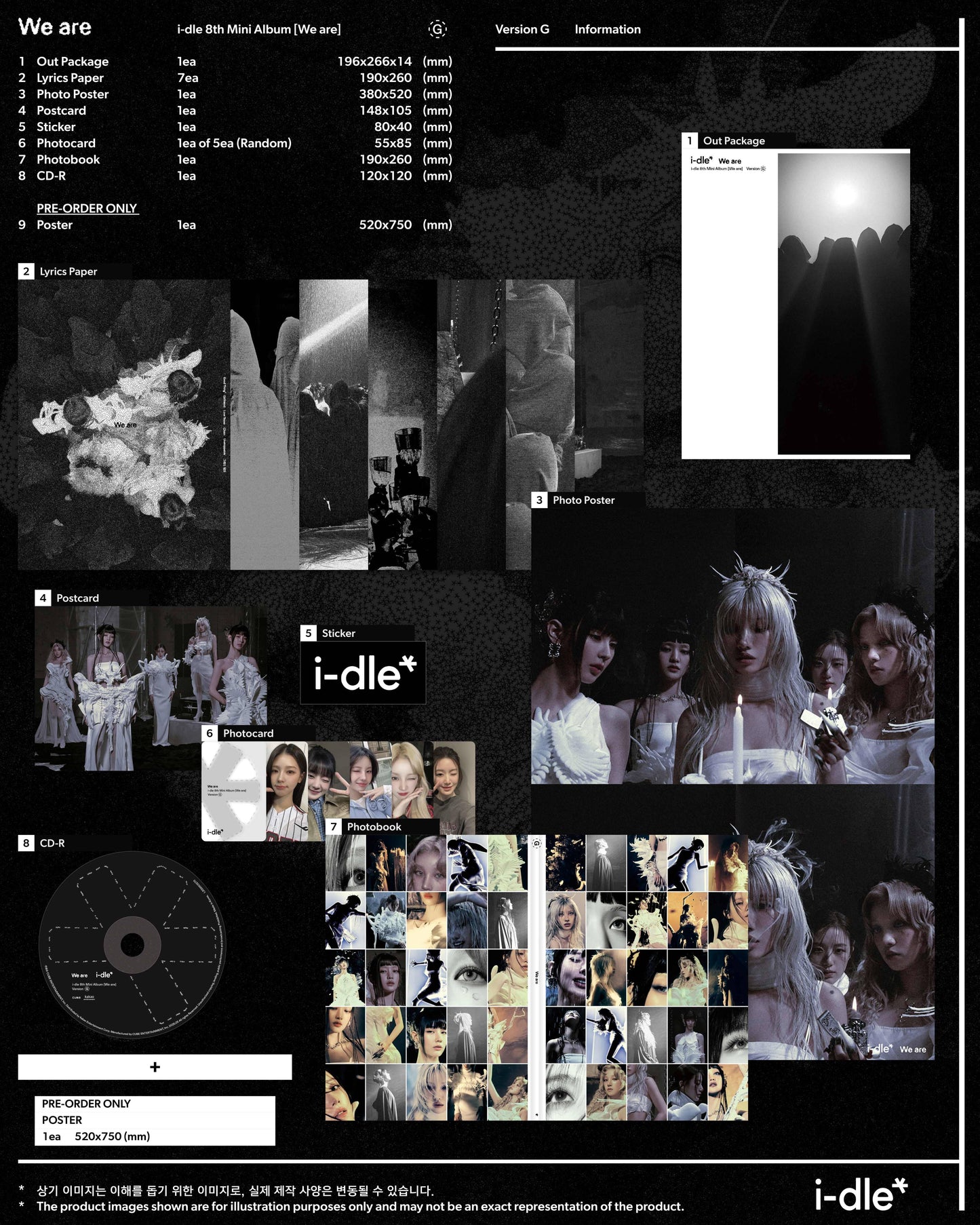 i-dle 8th Mini Album - We are (Random)