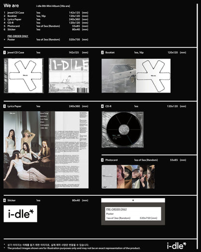i-dle 8th Mini Album - We are (Special Jewel Ver.)