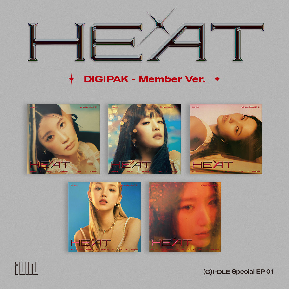 (G)I-DLE Special EP 01 - HEAT (DIGIPAK - Member Ver.) (Random)