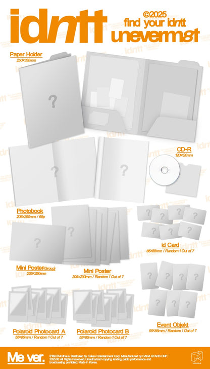 idntt 1st Mini Album - <unevermet> (Random)